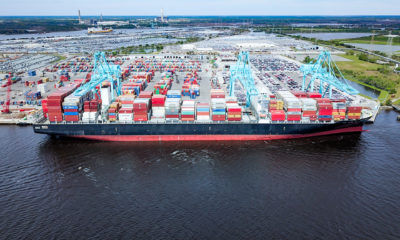 Jaxport sets record with largest container ship to call Jacksonville