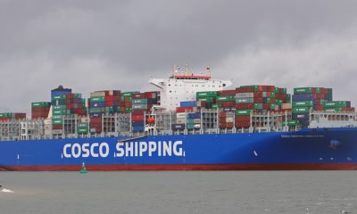 Jiangnan Shipbuilding 21000TEU super large container ship COSCO Shipping "Planet" delivery