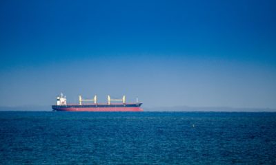 Iranian tanker Adrian Darya unloads its cargo at Mediterranean Sea