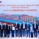 DNV GL awarded an Approval in Principle (AiP) certificate to Hudong-Zhonghua for its new gas-fueled 25000TEU Ultra Large Container vessel (ULCS) design at the CSSC booth