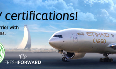 Etihad Cargo named Center of Excellence for perishable logistics following second IATA CEIV Certification