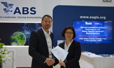 ABS and Contemporary Amperex Technology Co. Ltd. sign battery research agreement