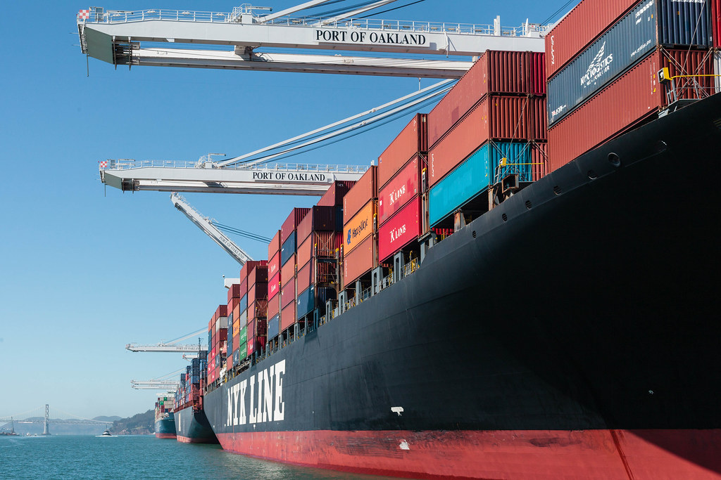 Port of Oakland import volumes rises up by 10.6% in September. Image: Port of Oakland