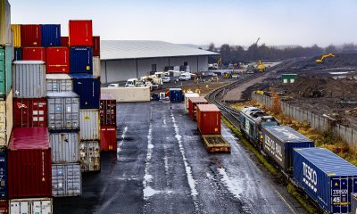 Grangemouth invests in rail freight facility at Scotland. Image: Forth Ports