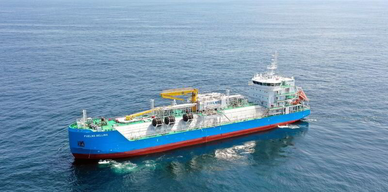 Keppel delivers Singapore’s first LNG bunkering vessel. Image: Keppel Offshore & Marine