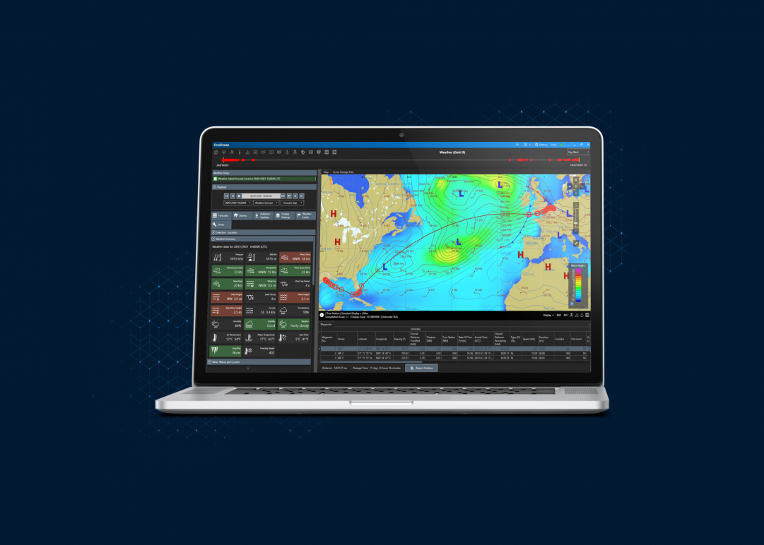 OneOcean announces the next-generation of its voyage planning platform. Image: OneOcean