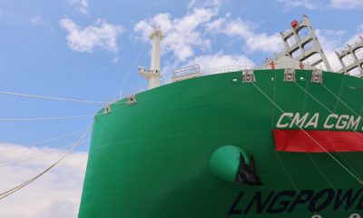 CMA CGM welcomes ninth liquefied natural gas fleet. Image: CMA CGM