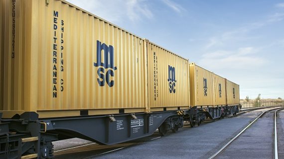Good traction for MSC’s Asia-to-Europe ocean and rail solution. Image: MSC