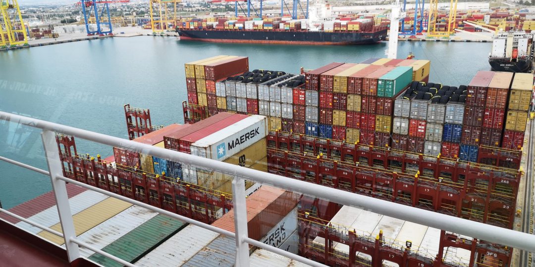 Valenciaport handled 3,000 export containers a day in August. Image: Valenciaport