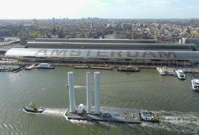 Windpark Fryslan: world’s largest shallow water windfarm. Image: Port of Amsterdam