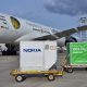 DB Schenker, Lufthansa Cargo and Nokia join forces on CO2-neutral air freight. Image: Lufthansa Cargo