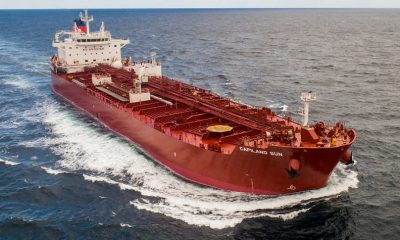 Delivery of methanol-duel fueled methanol carrier "Capilano Sun". Image: MOL