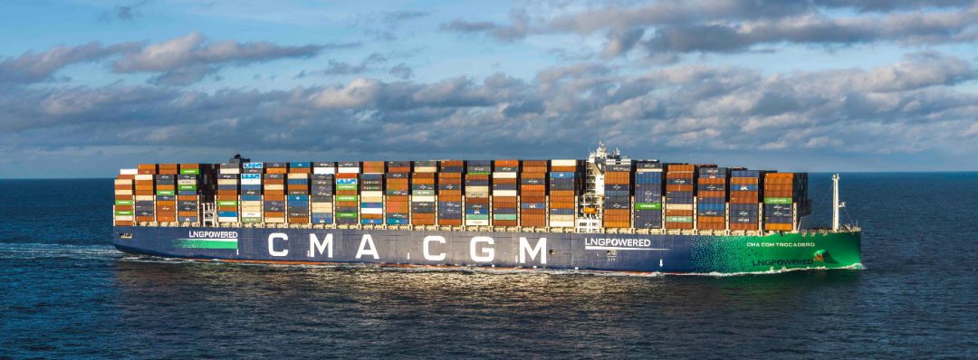 CMA CGM and ENGIE: a strategic and industrial partnership to decarbonize shipping. Image: CMA CGM