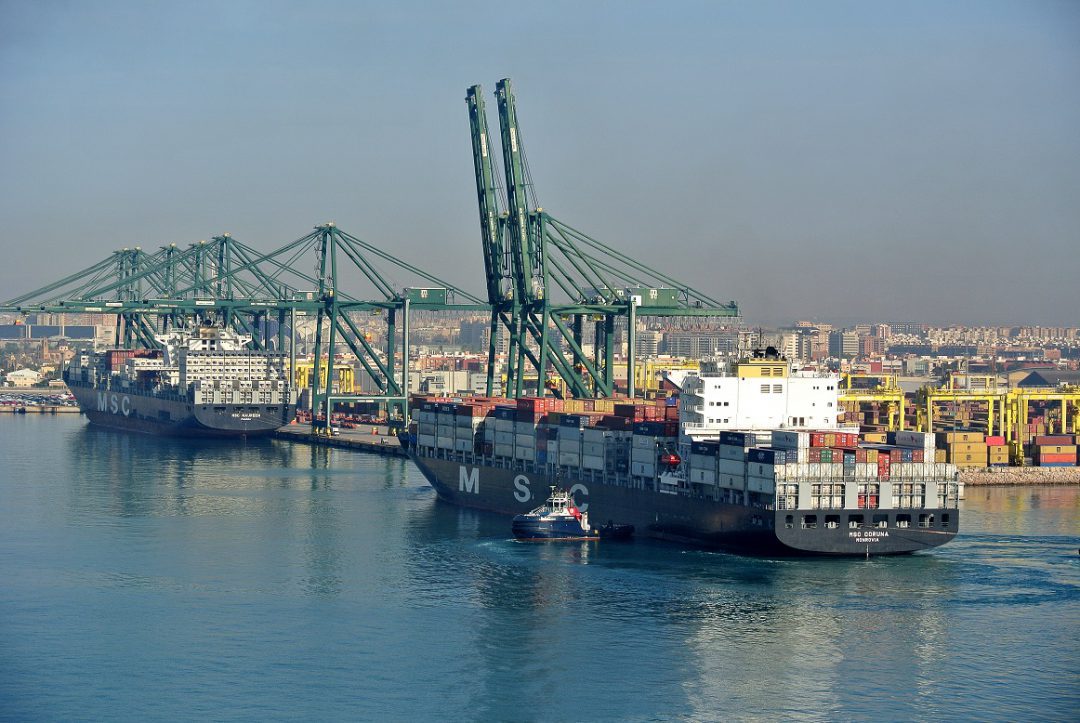 The Valencia Containerised Freight Index rises 5.23% in October. Image: Port Authority of Valencia