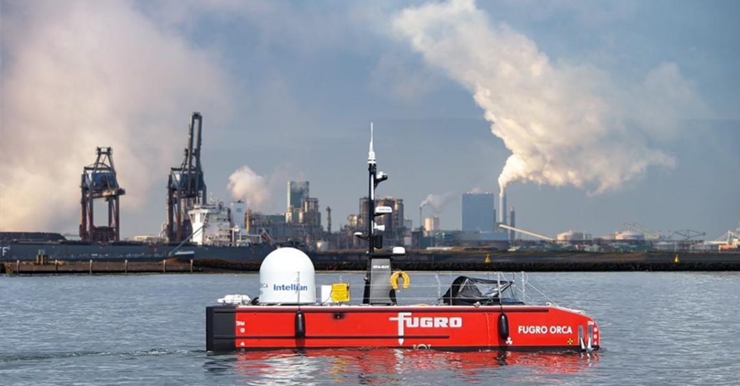 Fugro launches its new generation of uncrewed surface vessels in the Netherlands. Image: Fugro