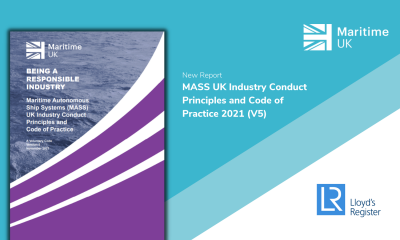 Maritime UK launches Version 5 of Industry Code of Practice for Maritime Autonomous Ship Systems. Image: Maritime UK