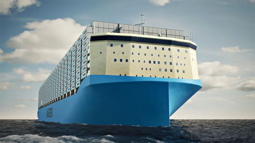 Maersk introduces next-gen carbon-neutral methanol vessels. Image: Maersk