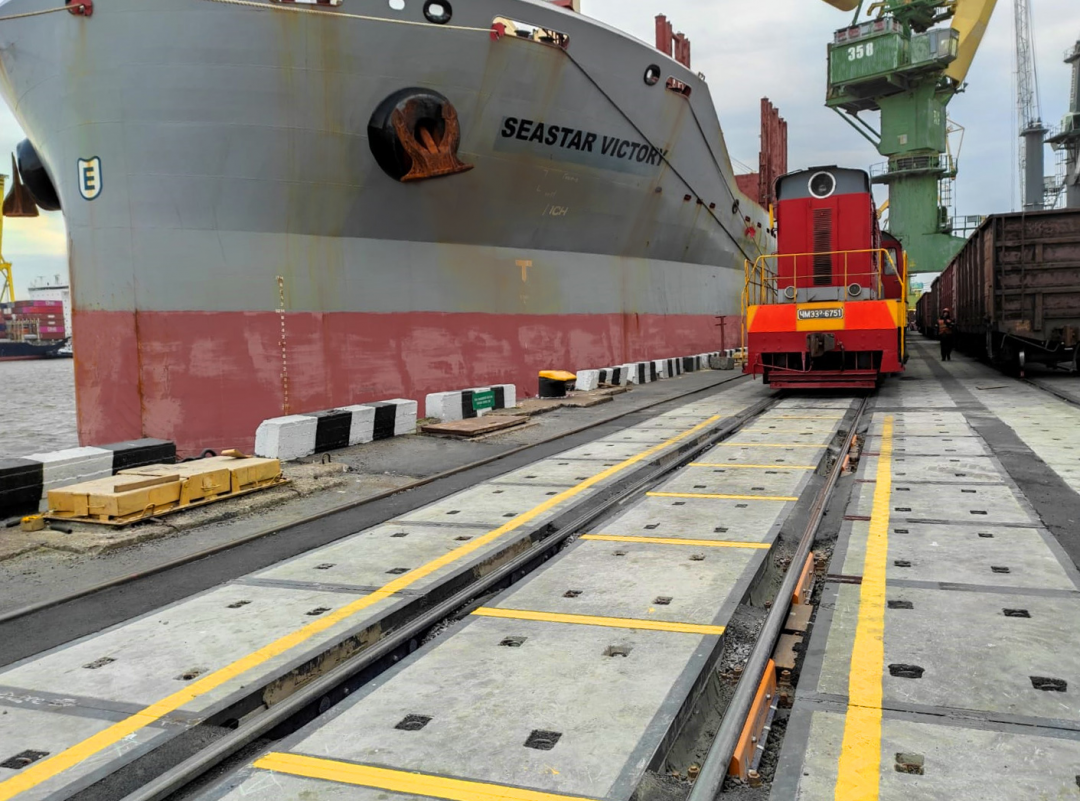 Sea Port of Saint Petersburg installs new automated weighing equipment. Image: JSC Sea Port of Saint Petersburg