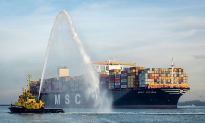 Rotterdam transhipment volume passes 15 million TEU containers. Image: Port of Rotterdam
