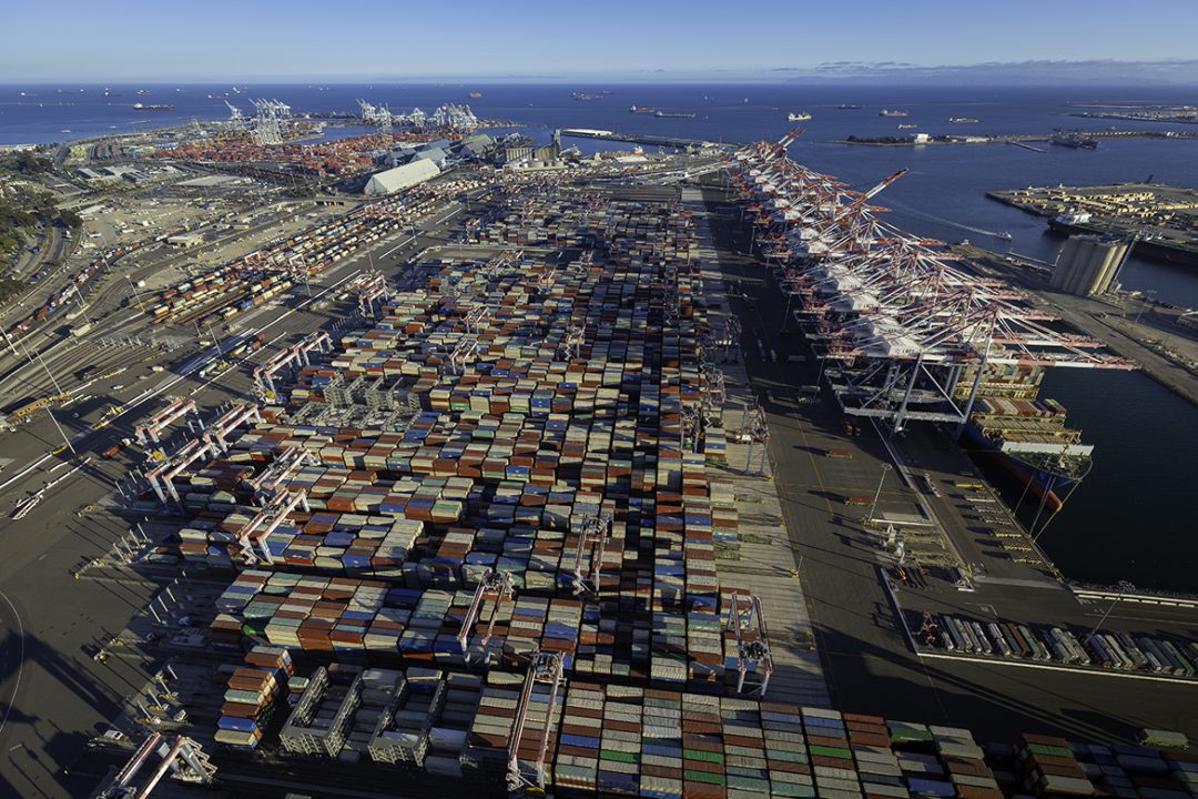 Container Dwell Fee implementation on hold by POLB. Image: Port of Long Beach