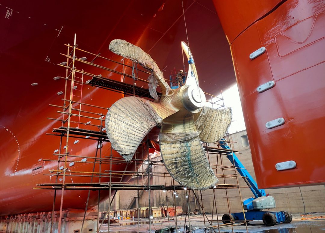 MHI-MME achieved 100 units of retrofit propeller order. Image: MHI-MME