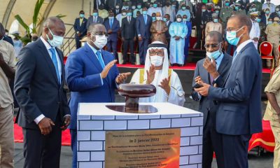 DP World and Senegal Government lay first stone to mark start of construction of Port of Ndayane. Image: DP World