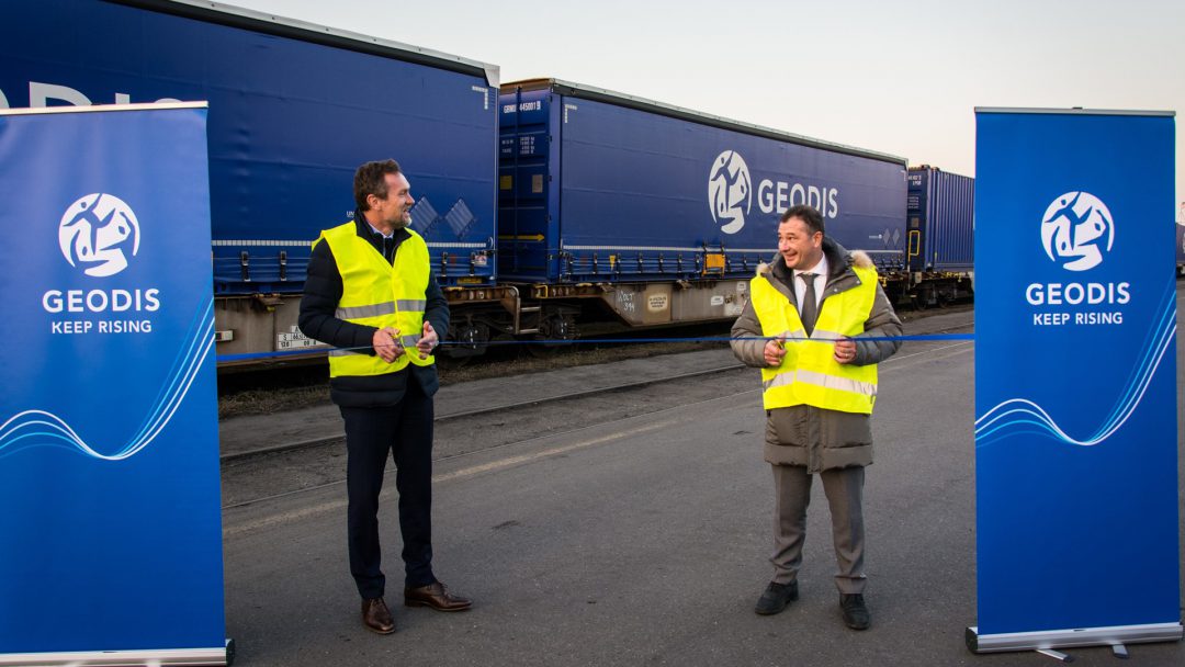 GEODIS inaugurates a new rail link between France and Italy. Image: Geodis