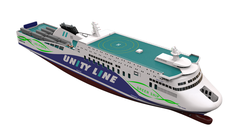 Wartsila solutions open route to decarbonisation for Poland’s first LNG-fuelled RoPax vessels. Image: Wartsila