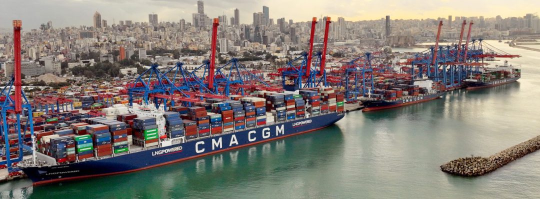 The CMA CGM Group was awarded the concession of the Beirut Port container terminal and foresees an ambitious development plan. Image: CMA CGM