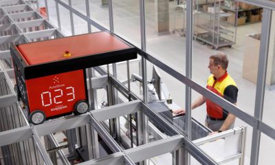 DHL supply chain implements its first European fully automated small parts warehouse with robot picking for 1-2-3.tv .Image: DHL