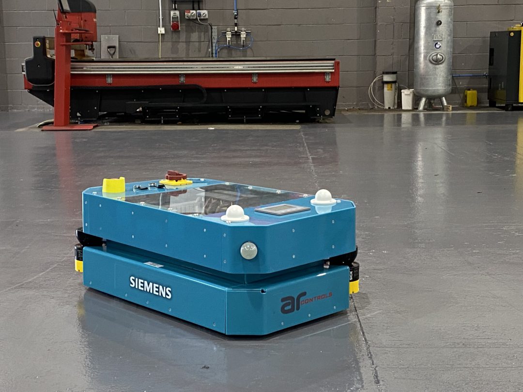 Siemens partners with Parmley Graham and AR Controls to produce smart automated guided vehicles. Image: Siemens
