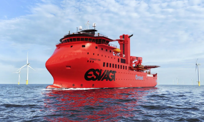 Orsted and ESVAGT sign agreement on the world’s first green fuel vessel for offshore wind operations. Image: Orsted
