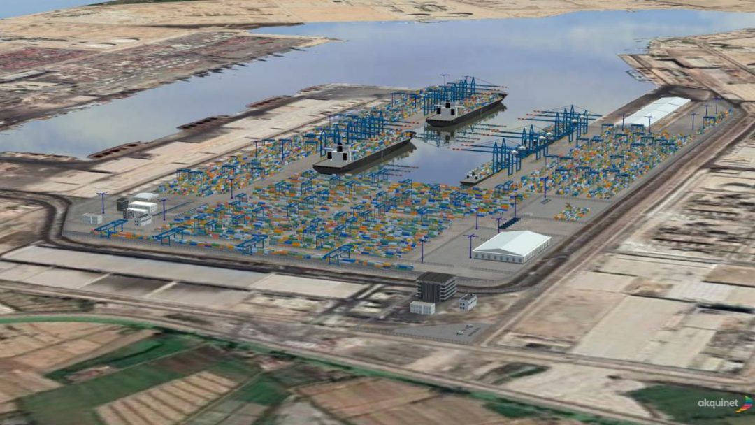 Damietta Alliance developing and operating a new container terminal in Damietta, Egypt. Image: Hapag Lloyd