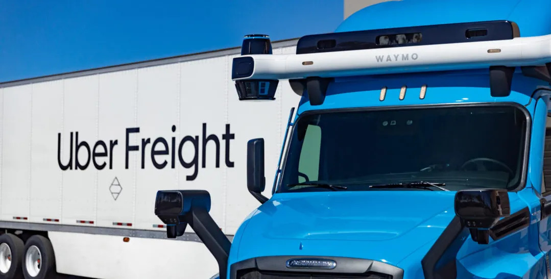 Uber Freight and Waymo via partner to accelerate the future of logistics. Image: Uber Freight