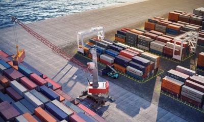 Konecranes offer large container handling machines that are battery-driven. Image: Konecranes
