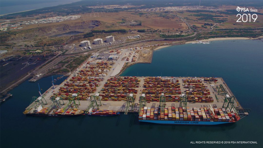 PSA Sines inaugurates a new stage of expansion at the Sines Container Terminal. Image: PSA International
