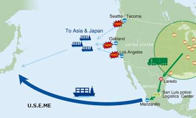 Nippon Express USA launches 'US EXPORT SERVICE Via MEXICO'. Image: Nippon Express