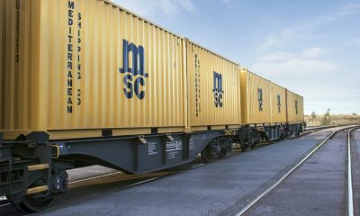 MSC UK launches new rail service connecting Mossend to Felixstowe and London Gateway. Image: MSC