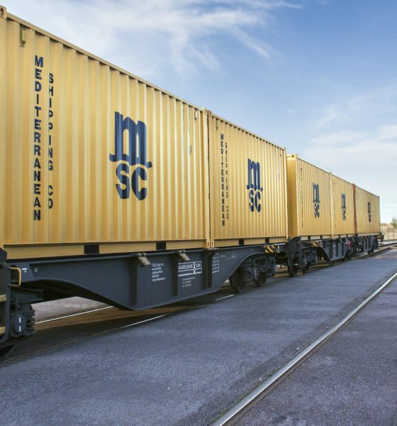 MSC UK launches new rail service connecting Mossend to Felixstowe and London Gateway. Image: MSC