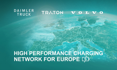 Daimler Truck, the TRATON GROUP and the Volvo Group announce a joint venture for charging infrastructure in Europe. Image: Daimler AG