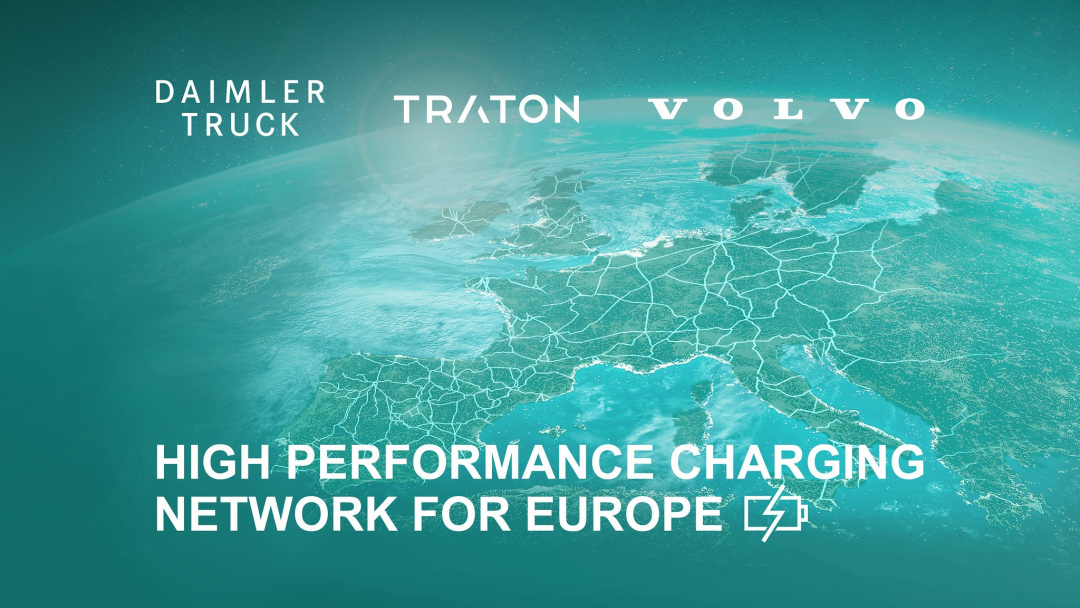 Daimler Truck, the TRATON GROUP and the Volvo Group announce a joint venture for charging infrastructure in Europe. Image: Daimler AG