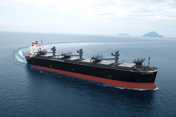 NYK Line takes delivery of Stellar Harmony, a wood chip carrier. Image: NYK Line