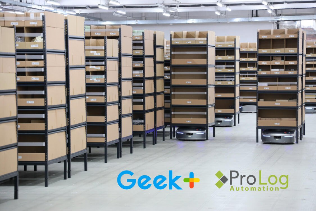 Geek+ and ProLog Automation sign a service partnership in Europe. Image: Geek+