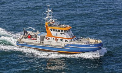 Wartsila unveils its new demonstrator and innovation vessel, AHTI. Image: Wartsila
