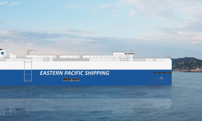 Damen to install semi spade rudders on five new PCTCs for Eastern Pacific Shipping. Image: Damen