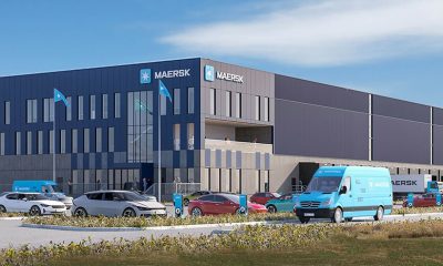 Maersk's first low GHG emissions contract logistics warehouse in Denmark. Image: Maersk