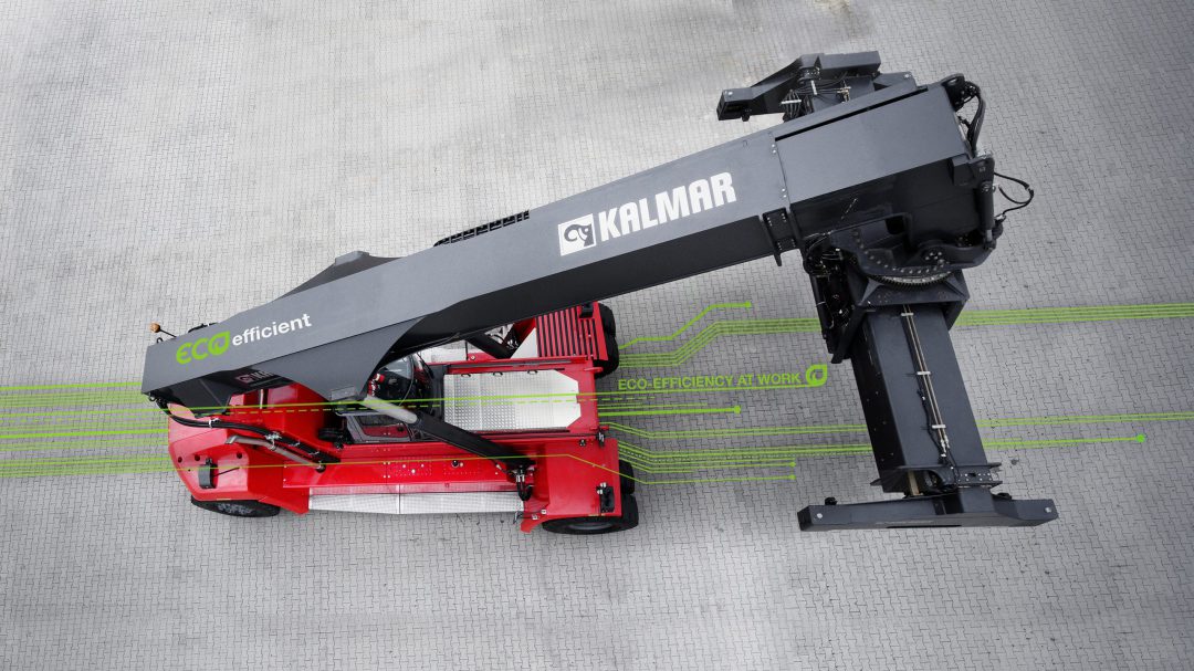 Kalmar to supply its Eco Reachstacker to Logent AB. Image: Cargotec