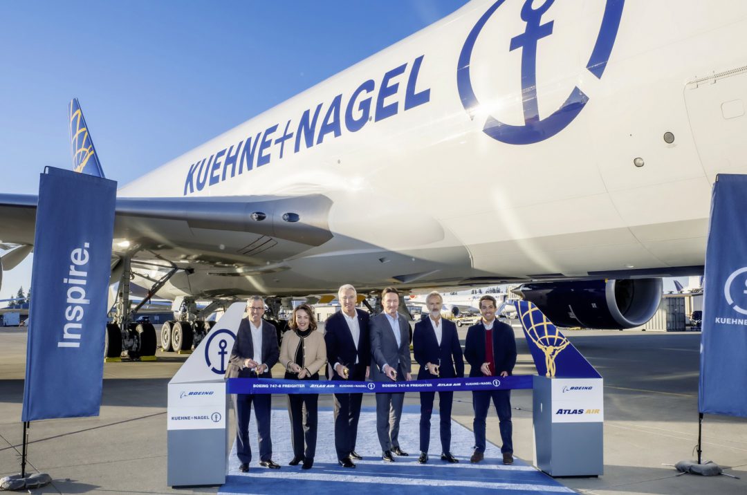 Kuehne+Nagel puts into operation its first Boeing 747-8 Freighter. Image: Kuehne+Nagel