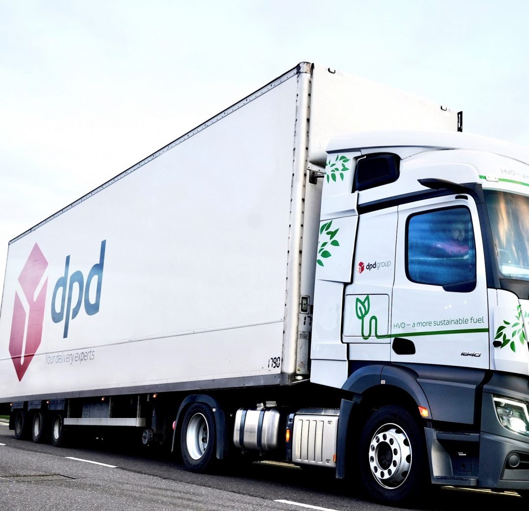 DPD UK to switch its entire diesel HGV fleet to Gd+ HVO. Image: DPD Group