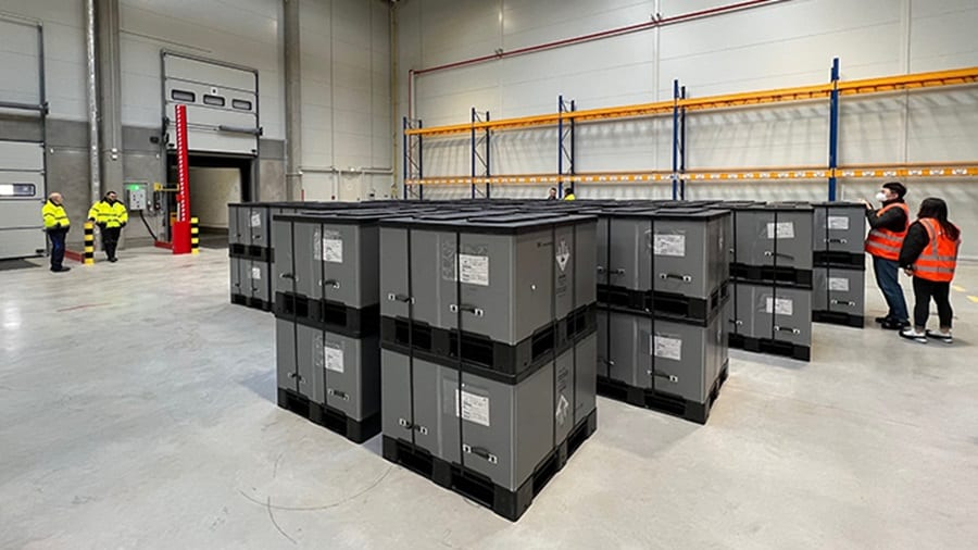 Maersk opens specialised warehouse for electric car batteries. Image: Maersk